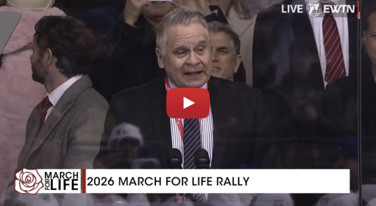 Rep. Chris Smith addresses thousands of marchers at 2026 March for Life
