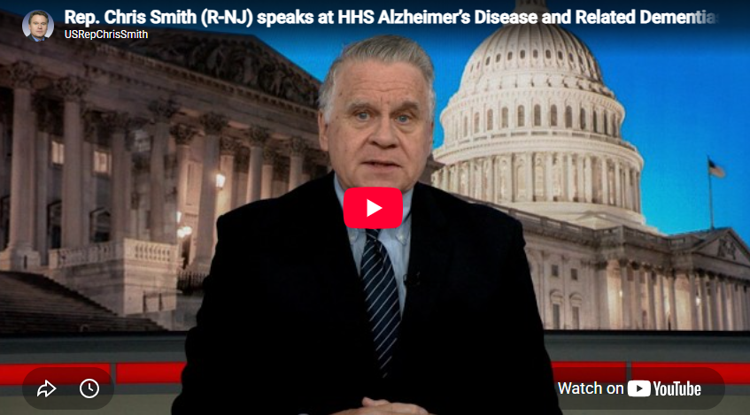  Rep. Smith delivers remarks at HHS Alzheimer’s Disease and Related Dementias Summit