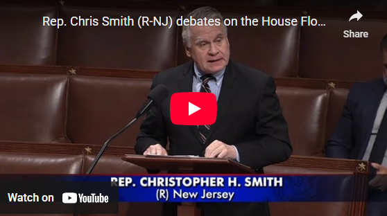 Rep. Smith debates on the House floor against the Massie-Khanna War Powers Resolution