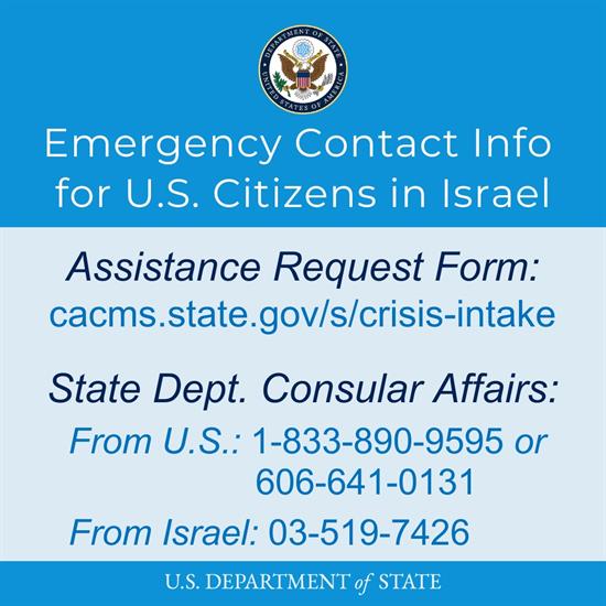 U.S. State Dept. telephone numbers and crisis-intake webpage.