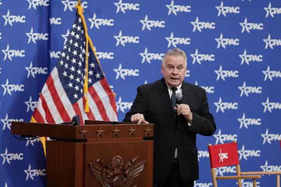 Rep. Chris Smith (R-NJ) speaks at CPAC's 4th Annual International Summit to Combat Human Trafficking on July 22, 2026.